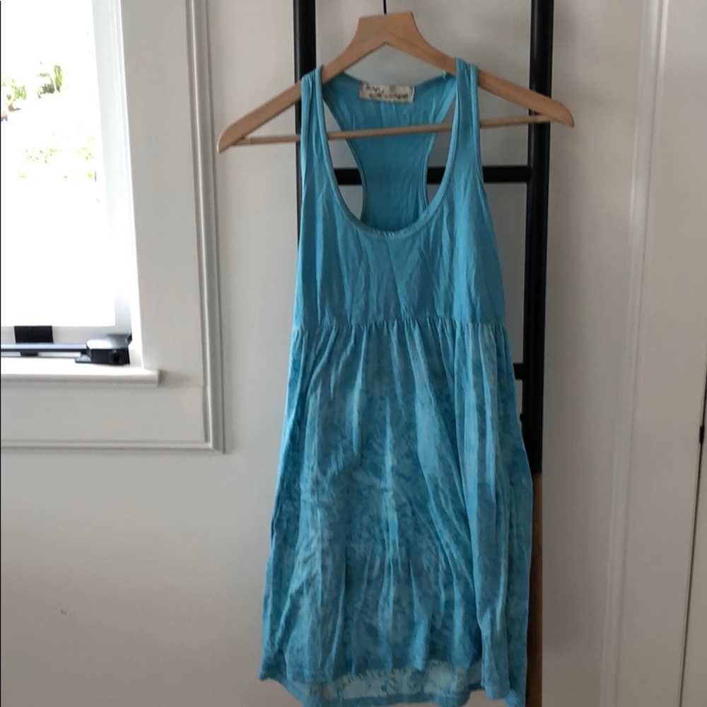 Blue floral dress